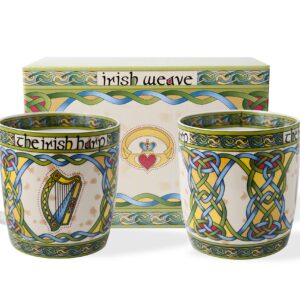 Royal Tara Irish Harp Mug Set of Two with Matching Irish Box, capacity is 370ml/12.5fl oz