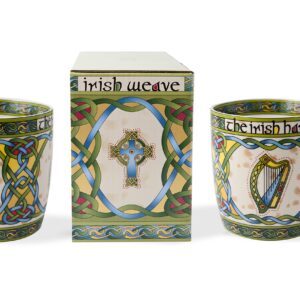 Royal Tara Irish Harp Mug Set of Two with Matching Irish Box, capacity is 370ml/12.5fl oz