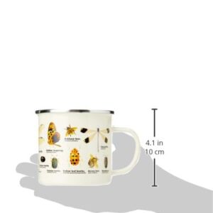 Gift Republic Insects Enamel Mug, 1 Count (Pack of 1), Multicolor,500 ml