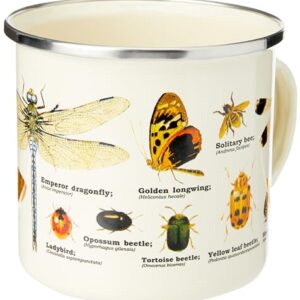 Gift Republic Insects Enamel Mug, 1 Count (Pack of 1), Multicolor,500 ml