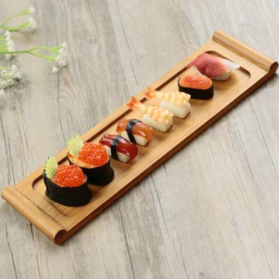 YULAO DA Sushi Making Kit and Sushi dinnerware set, 2 Bamboo Rolling Sushi Mats, 2 Sushi Plates, 2 Sauce Dishes, 2 Pairs of Chopsticks, 2 Chopsticks Rests, 1Tableware Bags, 1 Paddle and 1 Spreade...