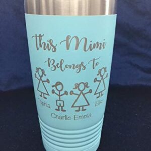 Custom Personalized This Grandma Belongs to Tumbler with Clear lid Travel Mug Coffee Mug Thumbler for Grandma Nana Papa