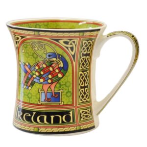 celtic peacock ireland bone china mug