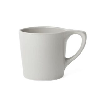 notneutral lino porcelain coffee cup for personal, restaurant, commercial use, 12 oz. (light gray)