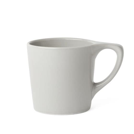 notNeutral LINO Porcelain Coffee Cup for Personal, Restaurant, Commercial Use, 12 oz. (Light Gray)