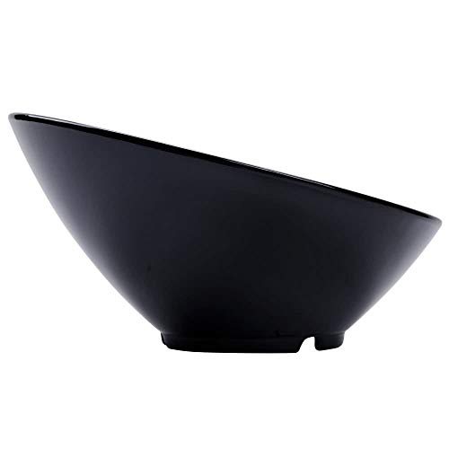 G.E.T. B-792-BK Angled Cascading Serving Bowl for Salads, Rice and Dessert, 24 Ounce / 9.25", Black