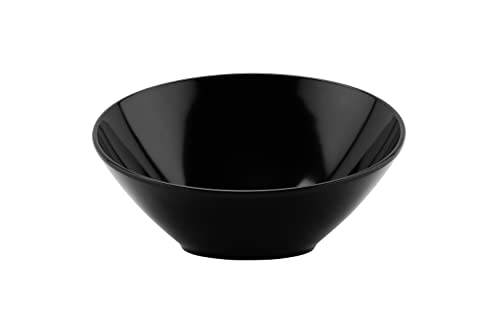 G.E.T. B-792-BK Angled Cascading Serving Bowl for Salads, Rice and Dessert, 24 Ounce / 9.25", Black