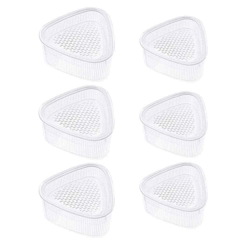 JINYONGXING Triangle Sushi Mold Onigiri Maker Bento Press Mold Diy Tool Triangle Rice Ball Sushi Make MoldKitchen Accessories(6 Pcs)