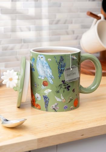 Silver Buffalo Harry Potter Fantasy Floral 18oz. Ceramic Mug Standard