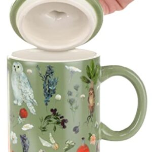 Silver Buffalo Harry Potter Fantasy Floral 18oz. Ceramic Mug Standard