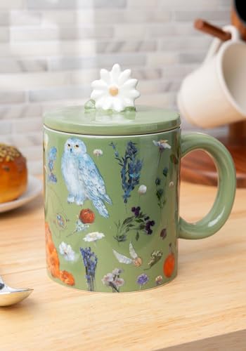 Silver Buffalo Harry Potter Fantasy Floral 18oz. Ceramic Mug Standard