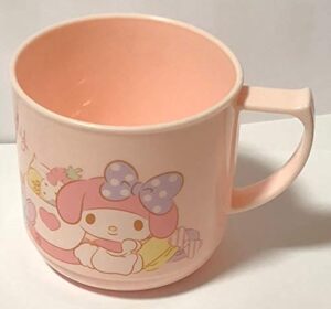 sanrio my melody hand cups polypropylene 7.2 × 7 × 9.8 cm 240ml dinnerware drinkware saucers kitchen (sweets)