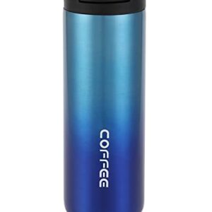 Hikaru Insulated Coffee Mug Travel Coffee Mug Stainless Steel Coffee Mug Leakproof with Screw Lid Double Wall Coffee Cup Keep Warm for Coffee Coffee Insulated Tea Mug 550ml/18.5oz (Blue), 18.5 ounce