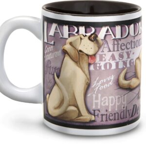 Pavilion Gift Company Pedigree Pals "Yellow Labrador" Mug, 12-Ounce