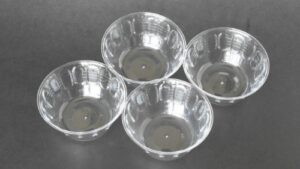 custard cup set,4-pc clear