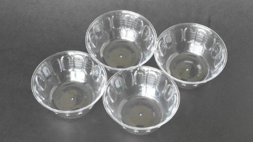 Custard Cup Set,4-Pc Clear