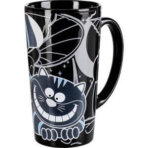 gift republic gr450029 cheshire cat heat chaning mug, large (pack of 1), black