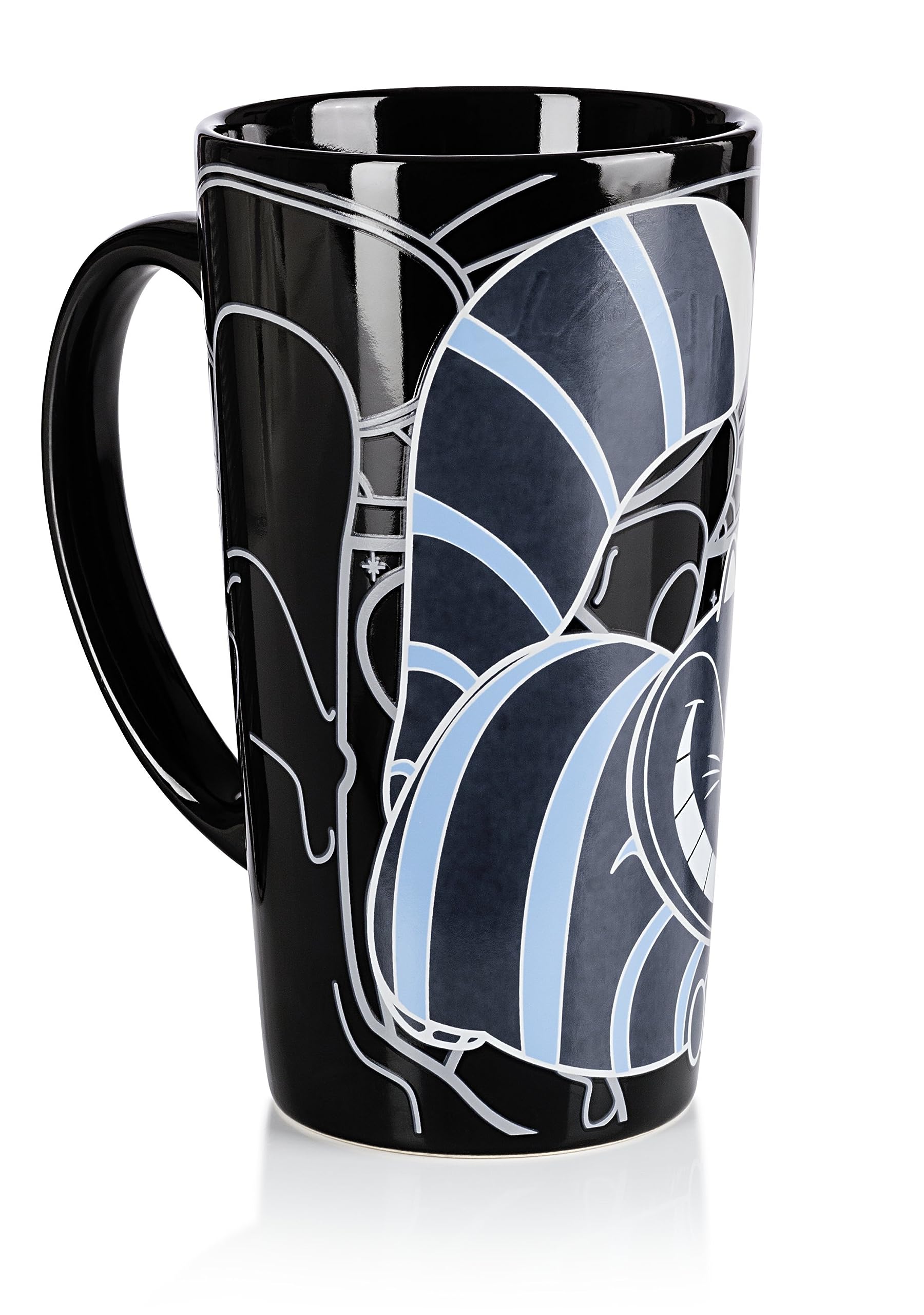 Gift Republic GR450029 Cheshire Cat Heat Chaning Mug, Large (Pack of 1), BLACK