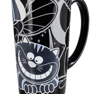 Gift Republic GR450029 Cheshire Cat Heat Chaning Mug, Large (Pack of 1), BLACK