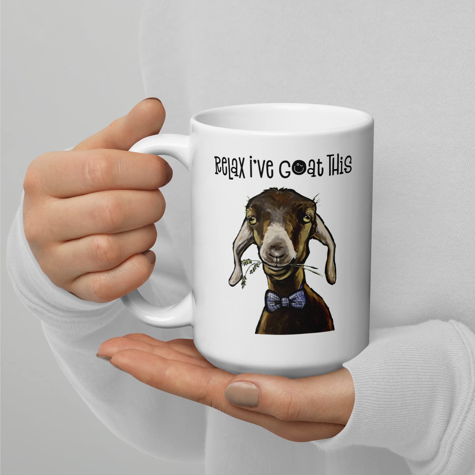 Goat Mug - Relax I've Goat This Mug - Gifts for Goat Lover - - Cute Goat Mug - Goat Lover - Coffee Mug - Handmade Mugs - 15 oz Mug - Mother's Day - Coffee Mug - Father’s Day - Hippie Hound Studios