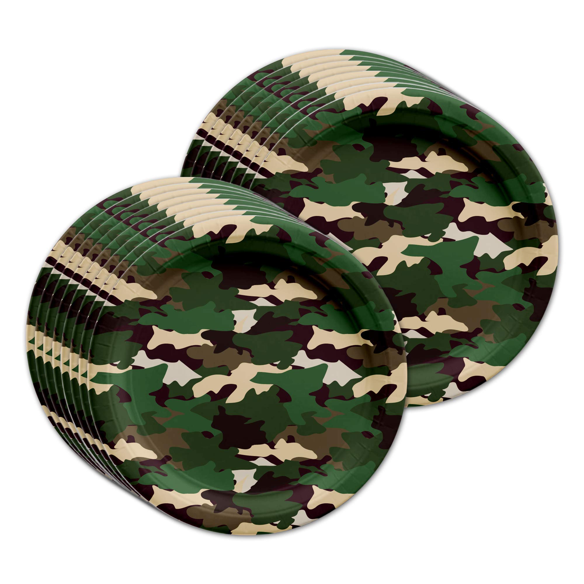 Camo Classic Birthday Party Supplies Set Plates Napkins Cups Tableware Kit for 16