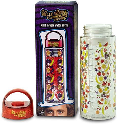 Willy Wonka Fruit Infuser Water Bottle - Not Machine Specific