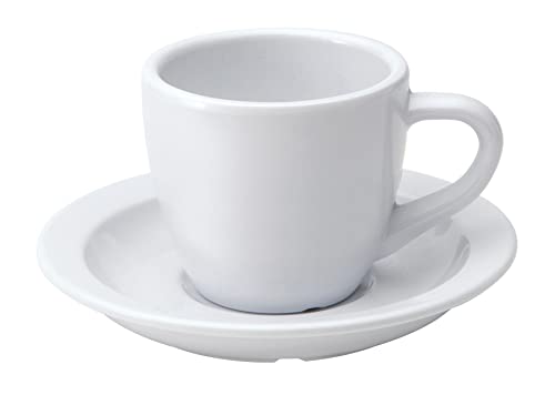 G.E.T. C-1004-W-EC Melamine Espresso Cup, 3 Ounce, White (Set of 4)