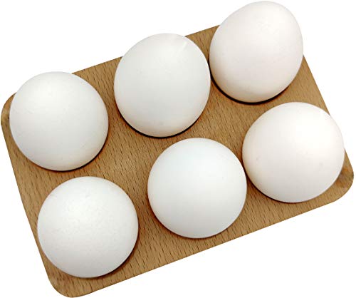 5MoonSun5's Handmade 6 Egg Tray - Wooden Egg Holder Usable in Kitchen Refrigerator, Counter top – Store and Display Chicken Eggs, Easy to Clean A great gift for your love ones..