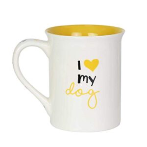 Enesco Our Name is Mud Labrador Retriever Dog Mom Coffee Mug, 16 Ounce, Multicolor