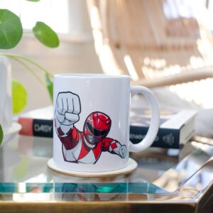 Surreal Entertainment Power Rangers Red Ranger Ceramic Mug Exclusive | Holds 11 Ounces