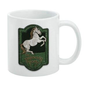 graphics & more the lord of the rings the prancing pony ceramic coffee mug, novelty gift mugs for coffee, tea and hot drinks, 11oz, white