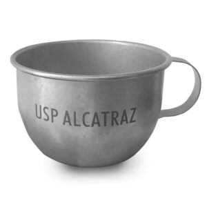 alcatraz inmate cup replica stainless steel