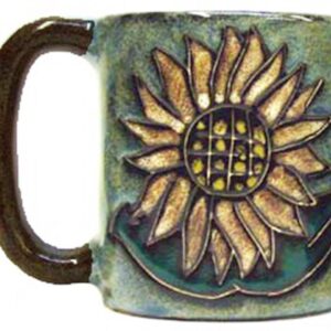 One (1) MARA STONEWARE COLLECTION - 16 Ounce Coffee Cup Collectible Dinner Mug - Sunflower Design