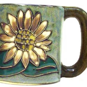 One (1) MARA STONEWARE COLLECTION - 16 Ounce Coffee Cup Collectible Dinner Mug - Sunflower Design