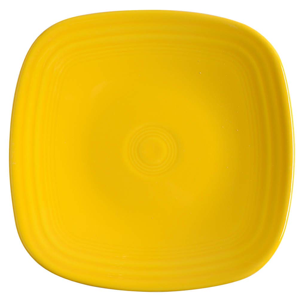 Homer Laughlin Fiesta Square Salad Plate, Daffodil