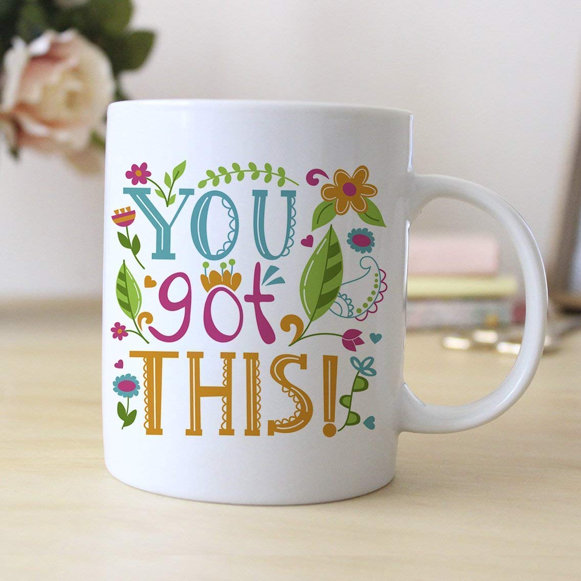 Colorful Motivational Coffee Mug You've Got This