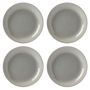 lenox gray profile stoneware 4-piece accent plate set, 3.95 lb