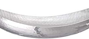 Elegance Hammered 14-1/2 by 8-Inch Stainless Steel Oval Fruit Bowl