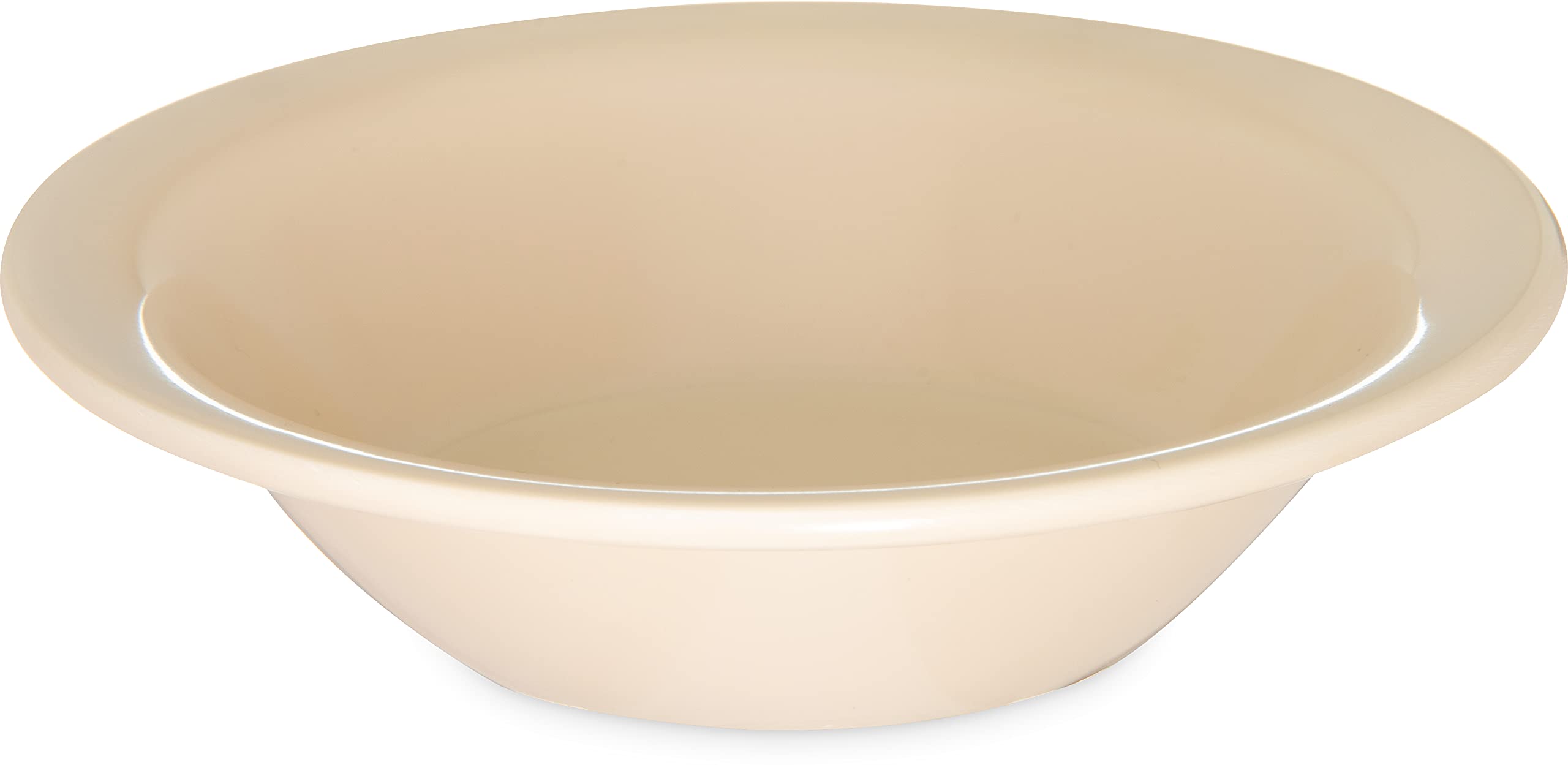 Carlisle FoodService Products Kingline Reusable Plastic Bowl Fruit Bowl for Home and Restaurant, Melamine, 5 Ounces, Tan, (Pack of 48)