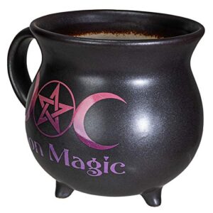 Pacific Giftware Moon Magic Witch Cauldron Glazing Ceramic Porcelain Coffee Mug Soup Bowl