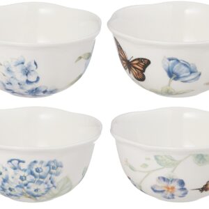 Lenox 833415 Butterfly Meadow Blue 4-Piece Dessert Bowl Set
