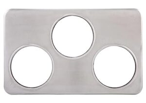 winco adaptor plate with three 6-3/8-inch holes, medium, stainless steel