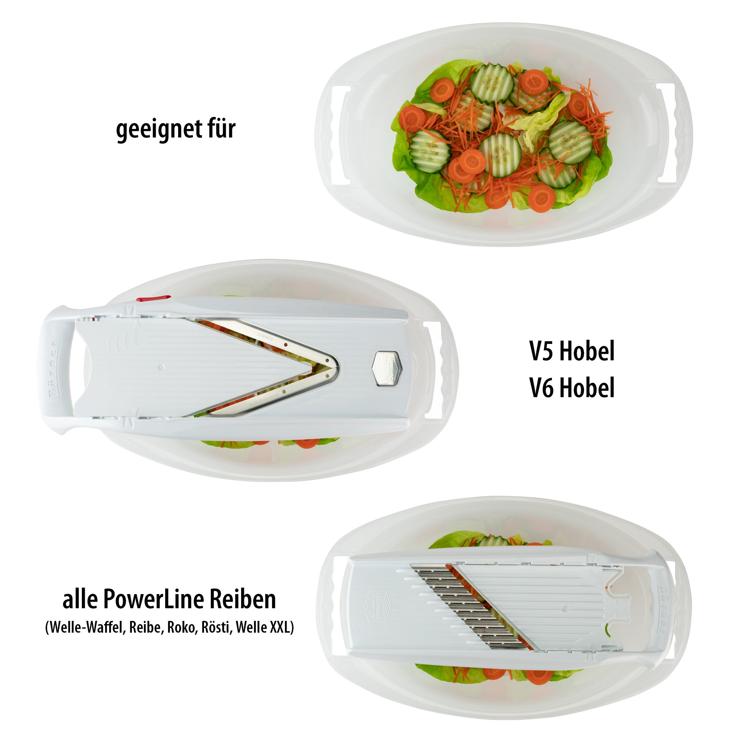 Authentic Börner V-Slicer Bowl (White)