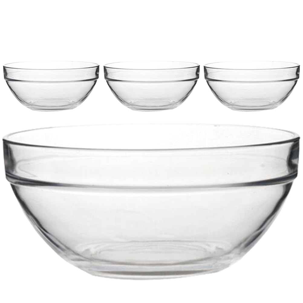 SHERCHPRY Mini Meal Prep Bowls Glass Ramekins Bowls Dessert Serving Bowls Salad Container Seasoning Holder for Kitchen Prep Candy Dips Condiment Sauces