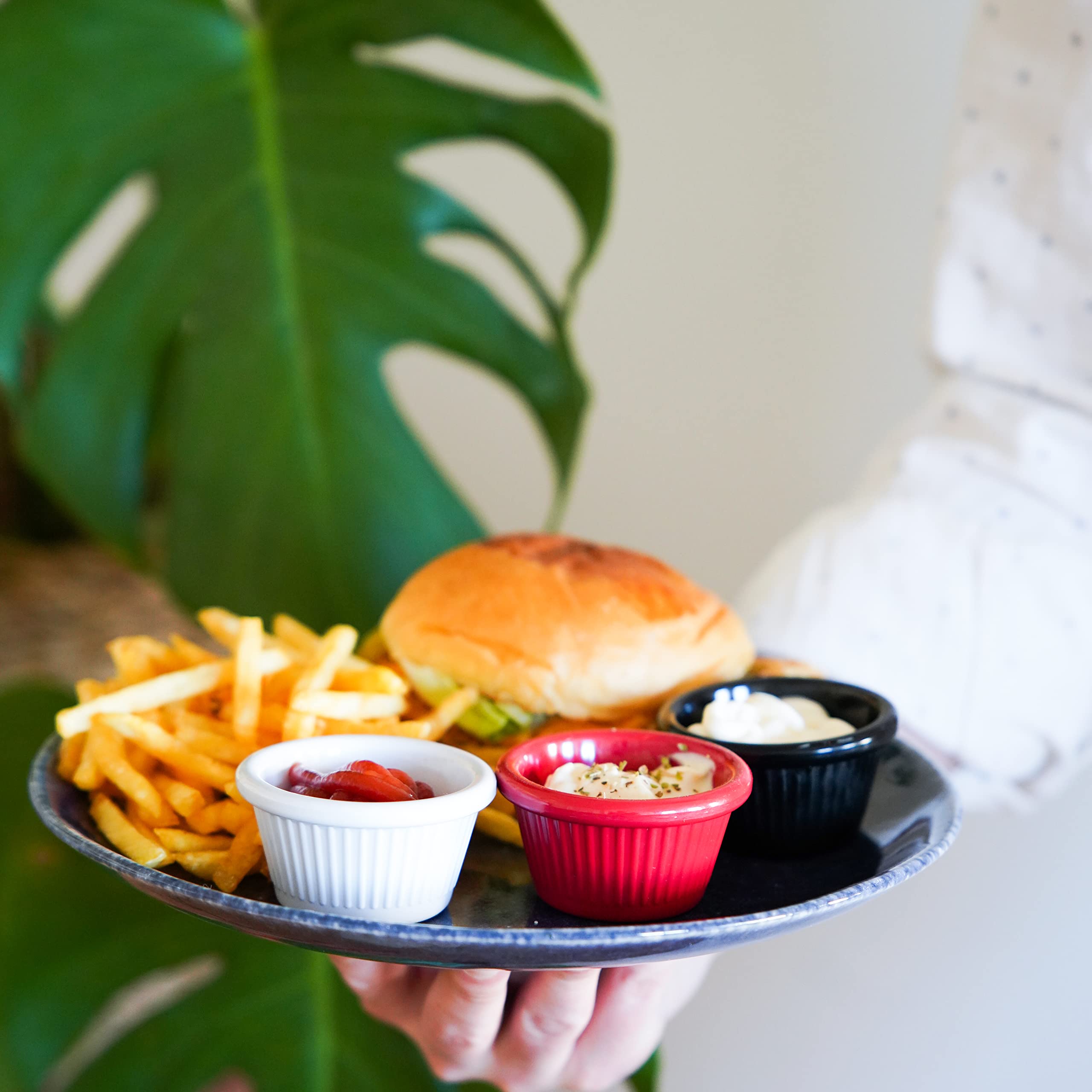 Soy Sauce Dish - Dipping Bowls, Quality, Healthy Tiny Bowls for Sauce, Ketchup, Serving, Spice, Set of 9 Colorful , You Can Use Them for Sauces, Snacks, Small bowls, Desserts and more.