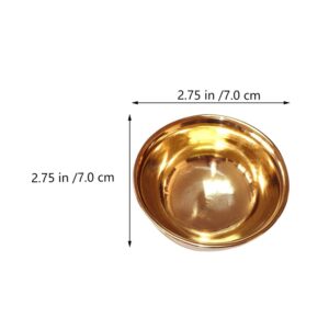 PATKAW 7Pcs Copper Offering Bowl Set Buddhist Water Bowls Tibetan Worship Cup Holy Water Bowl Buddhist Alar Supplies for Yoga Meditation Random Color