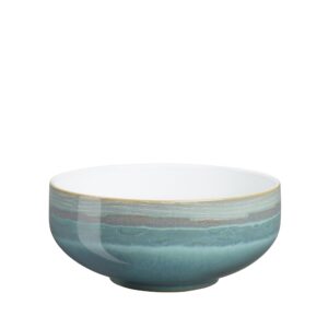 Denby 124048807 Azure Coast 2 Piece Cereal Bowl Set, Porcelain