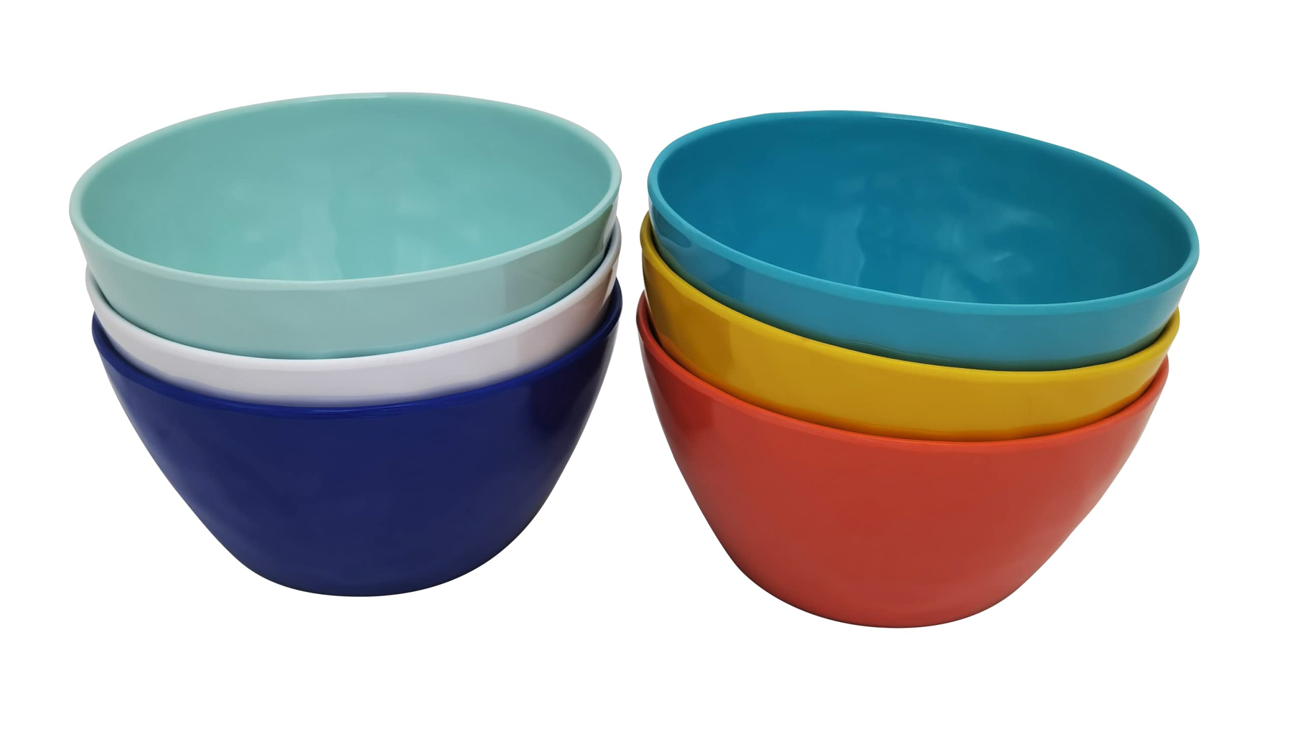 LOK-OSEMILE 4.6" Mini Bowl Set of 6 - Melamine Dinnerware - Small, Kids, Pasta - Multicolor