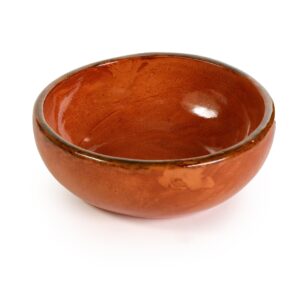 ancient cookware, mexican clay soup bowl, plain, 20 ounces