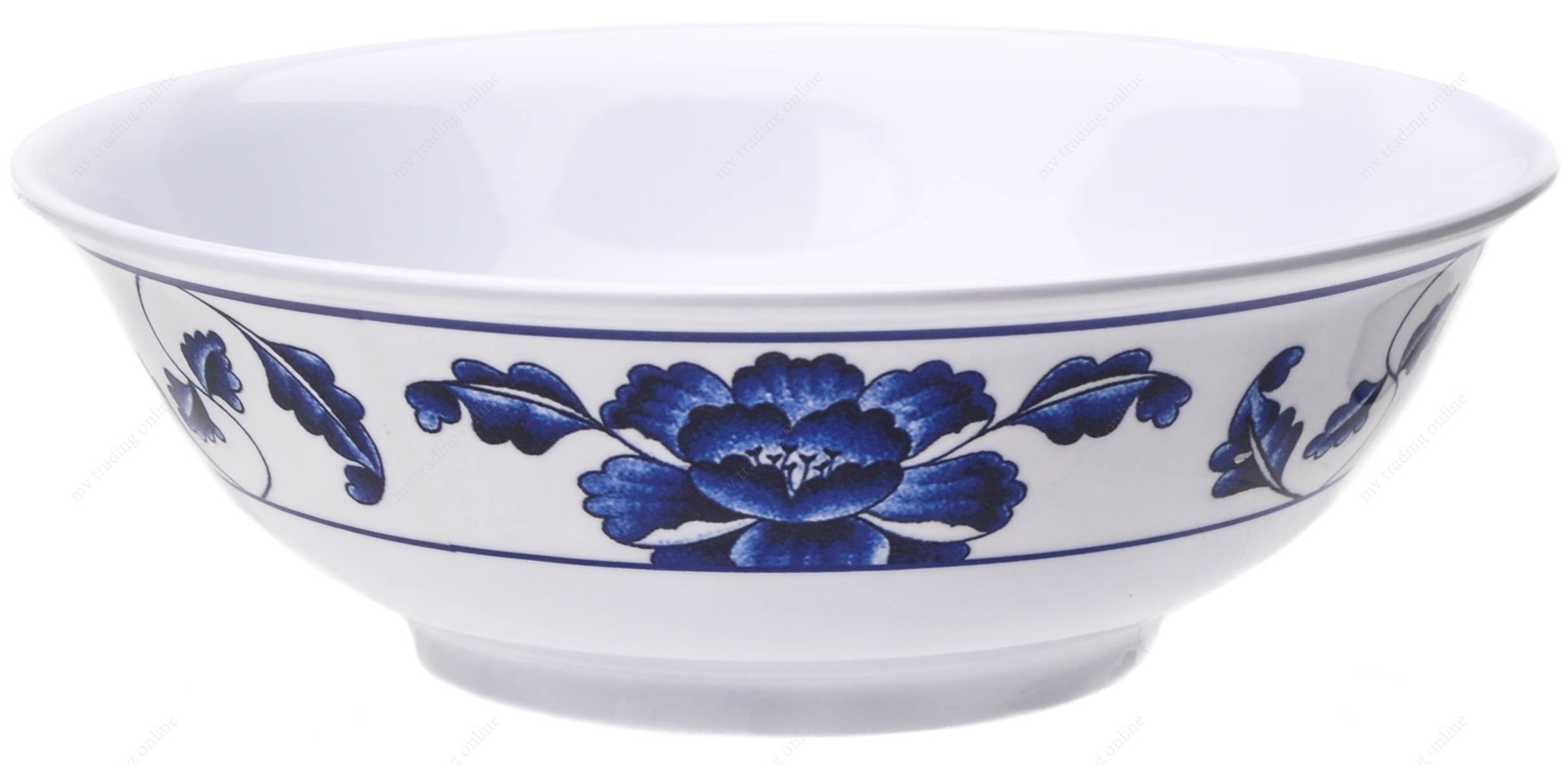 Melamine Oriental Pho Noodle Soup Bowl, 52 Ounce, Lotus Design, Set of 6